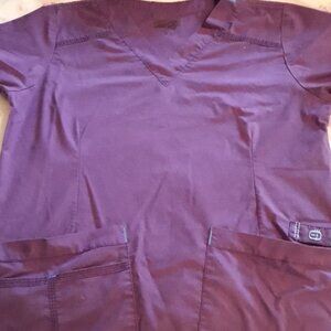 Purple scrub top